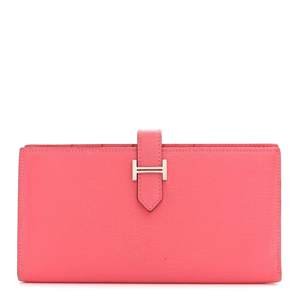 Chèvre Mysore Bearn Gusset Wallet Rose Lipstick