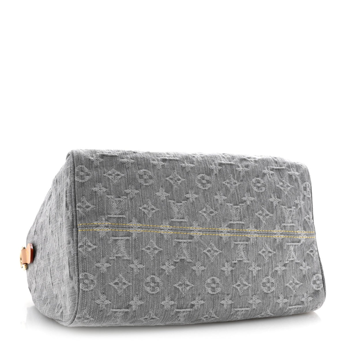 Monogram Denim Speedy Soft 30 Washed Gray