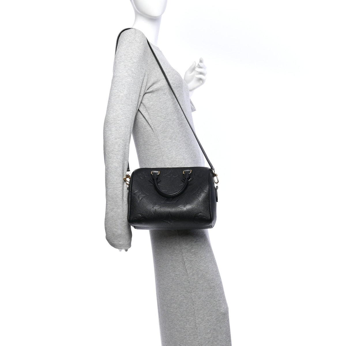 Empreinte Monogram Giant Speedy Bandouliere 25 Black