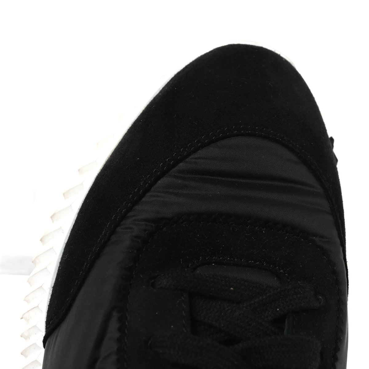 Air Mesh Suede Goatskin Bouncing Sneakers Black Orange
