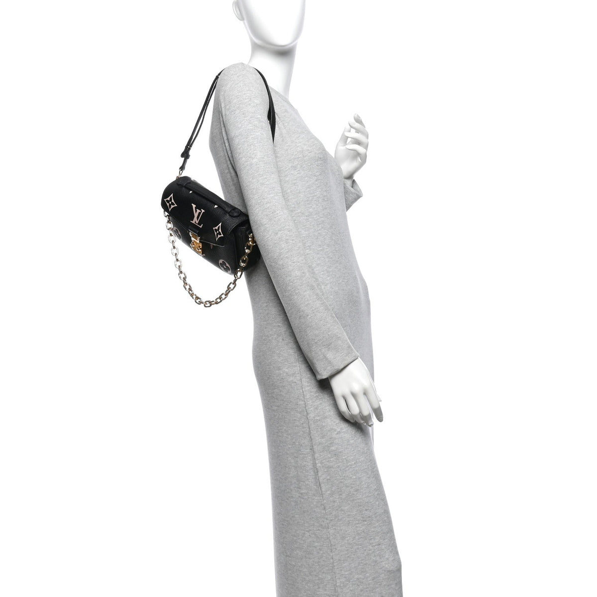 Empreinte Monogram Giant Pochette Metis East West Black Beige