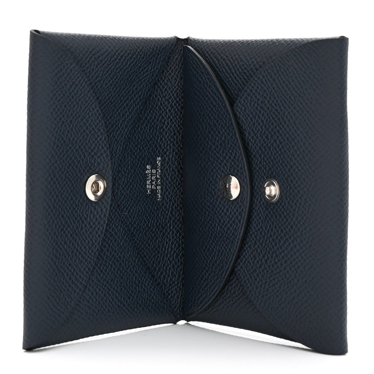 Epsom Verso Calvi Duo Card Case Bleu Indigo