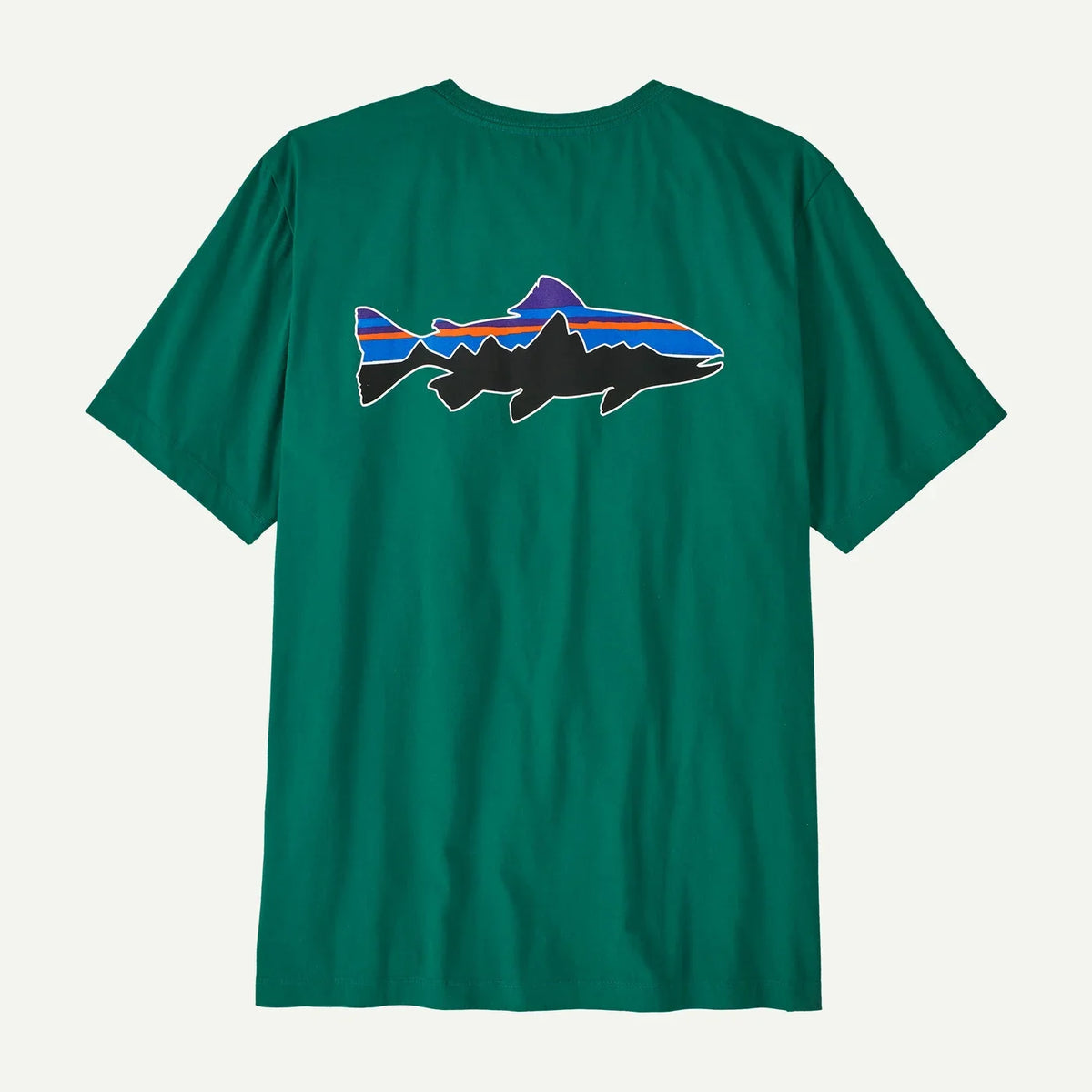 Patagonia Fitz Roy Trout T-Shirt Men's Organic Cotton Crewneck