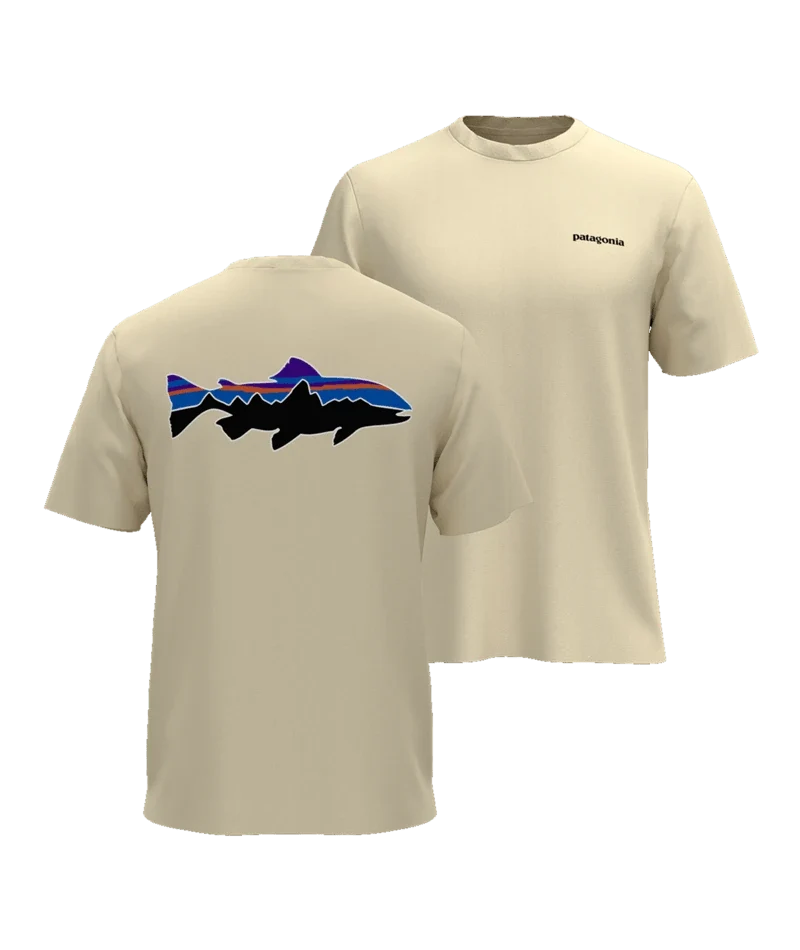 Patagonia Fitz Roy Trout T-Shirt Men's Organic Cotton Crewneck