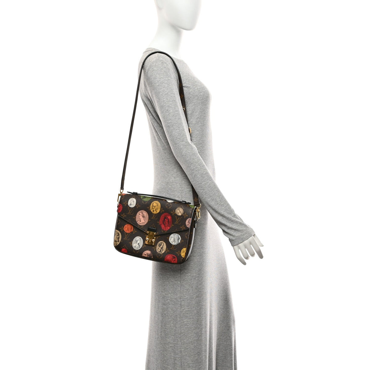 x FORNASETTI Monogram Cameo Pochette Metis