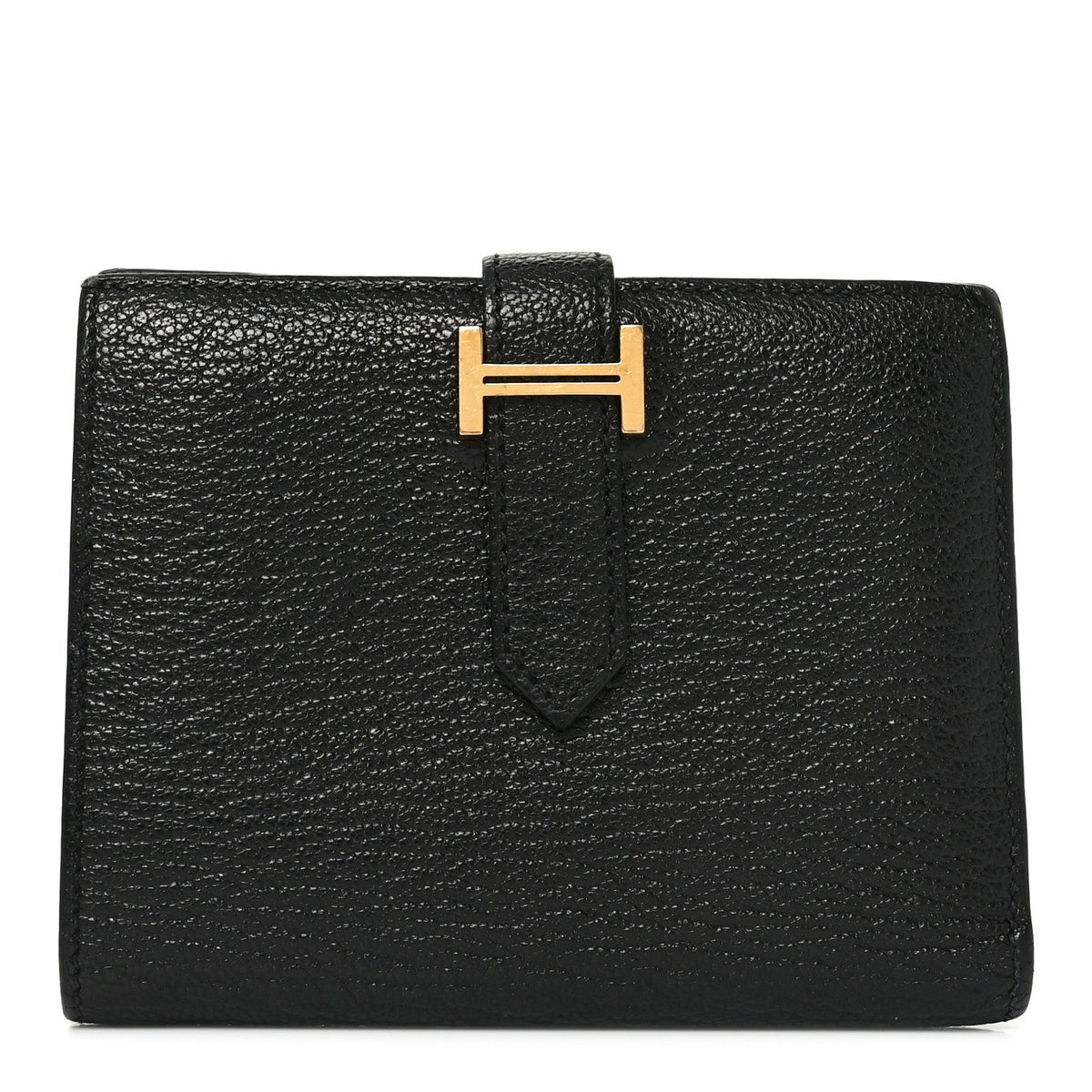 Chevre Mysore Bearn Compact Wallet Black
