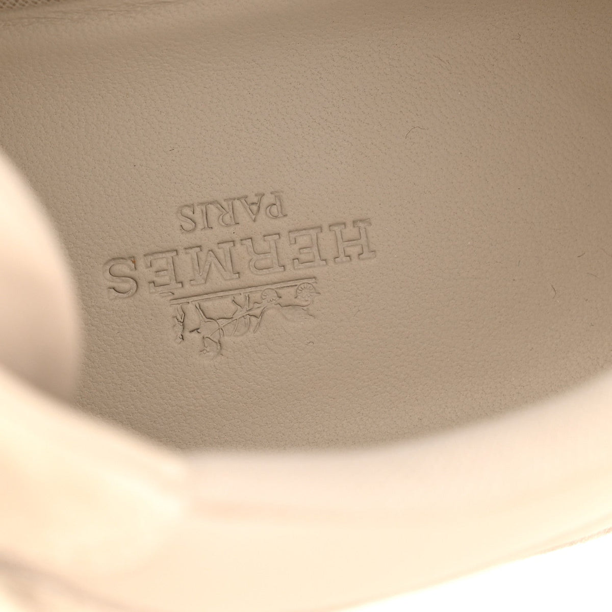 Calfskin Suede Goatskin Loop Sneakers Beige Galet