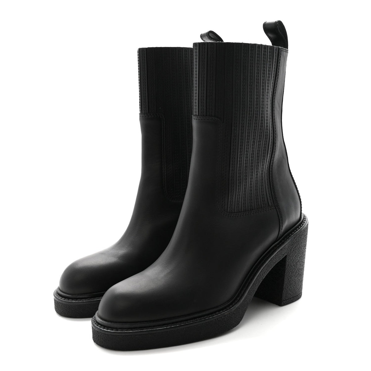 Calfskin Donia 70 Ankle Boots Black