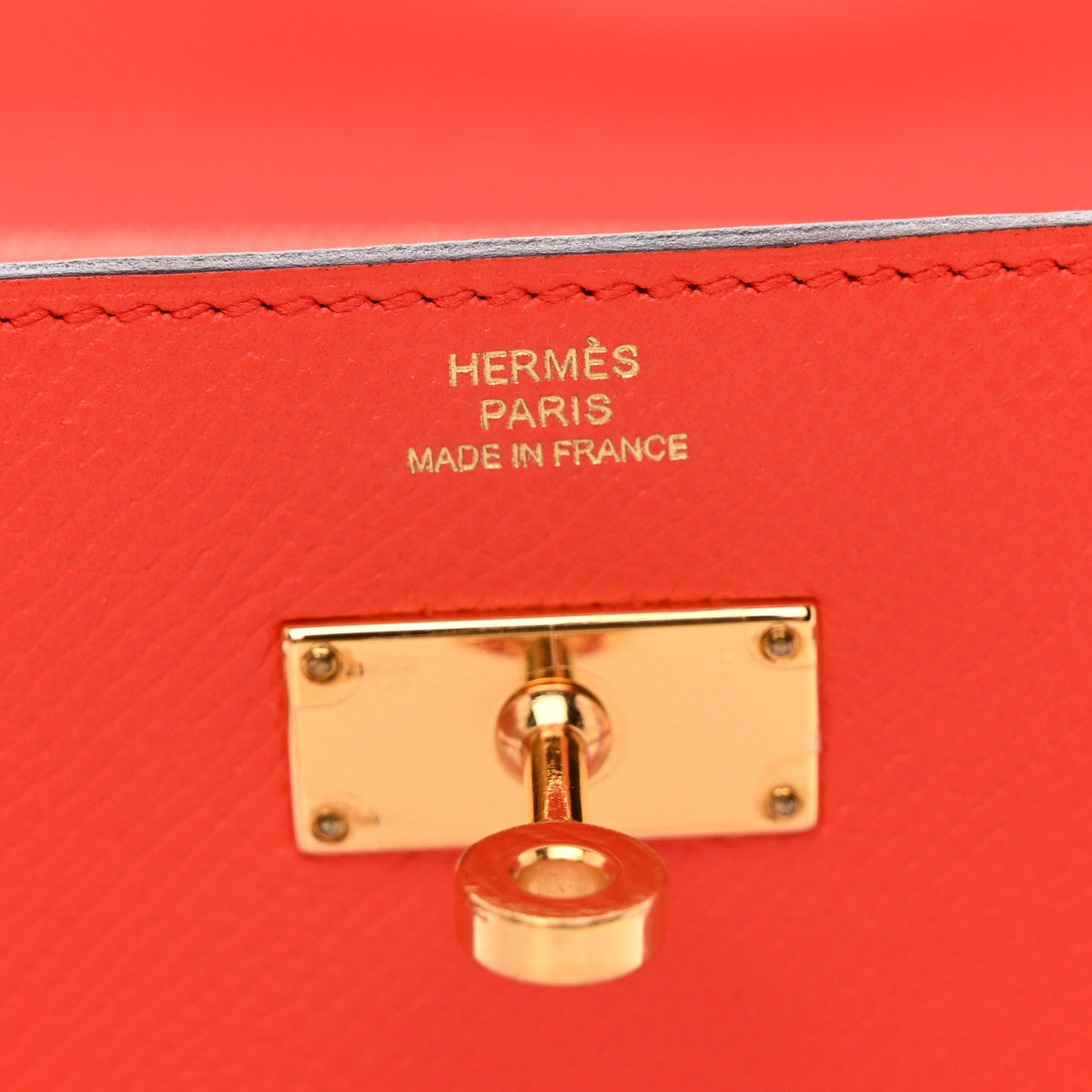 Epsom Kelly Longue Wallet Orange Poppy