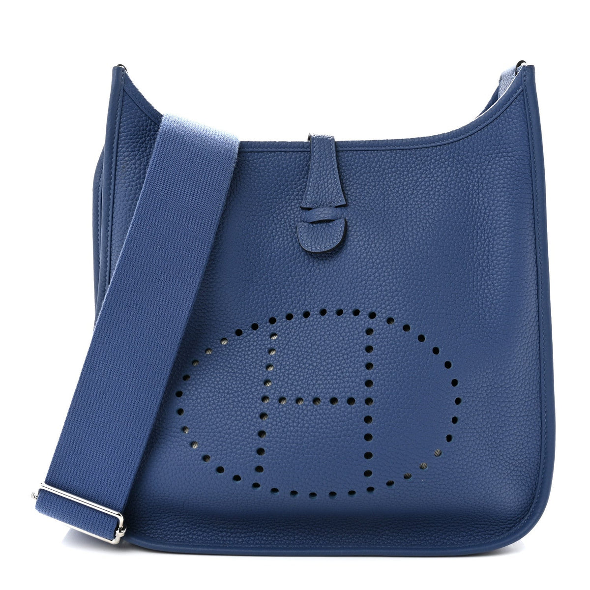Taurillon Clemence EVELYNE III PM Bleu Agate