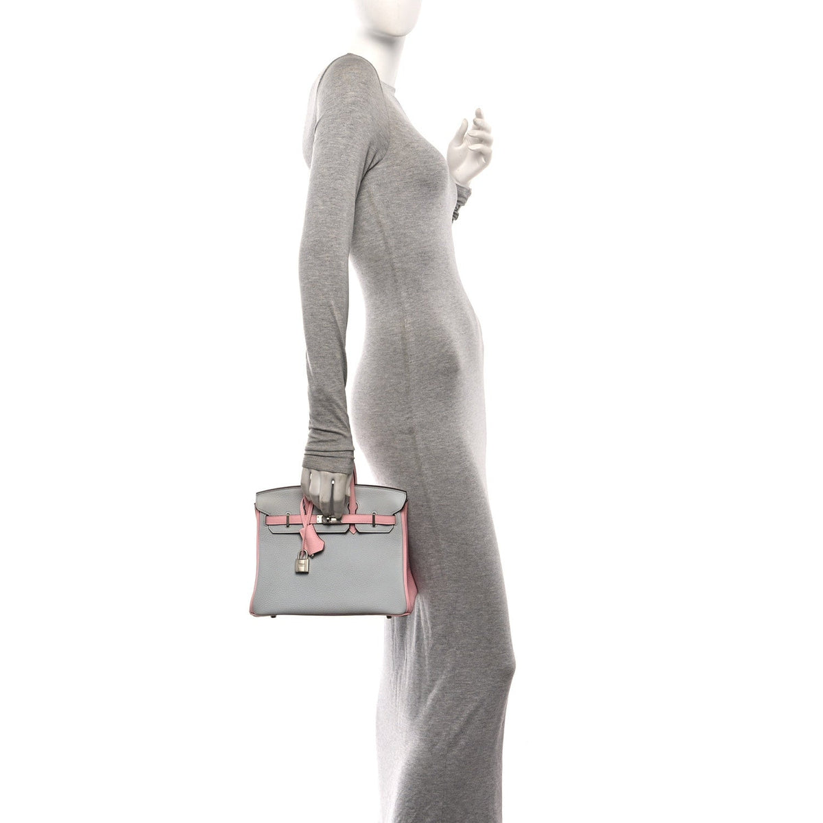 Togo Horseshoe Birkin 25 Bleu Pale Rose Sakura