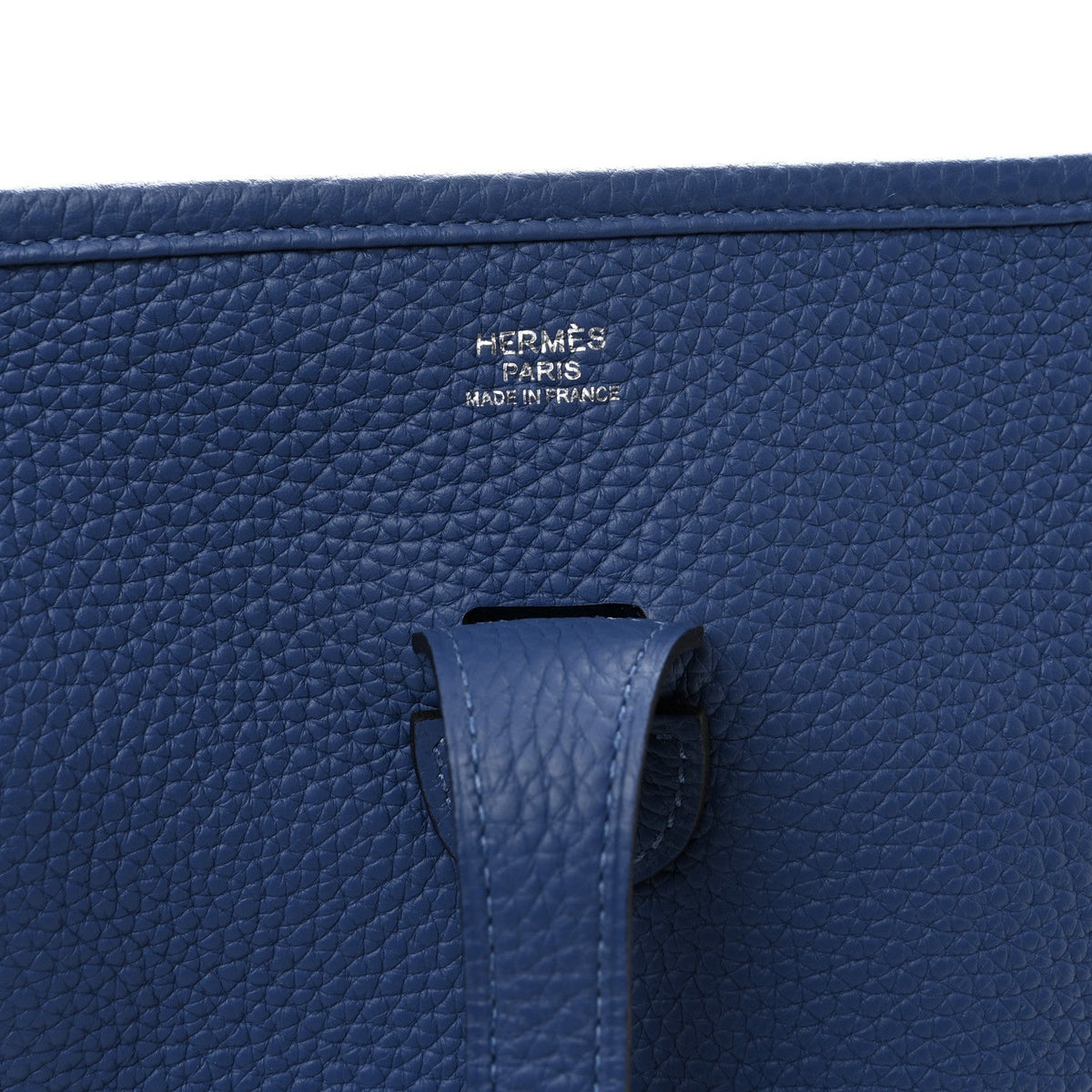 Taurillon Clemence EVELYNE III PM Bleu Agate