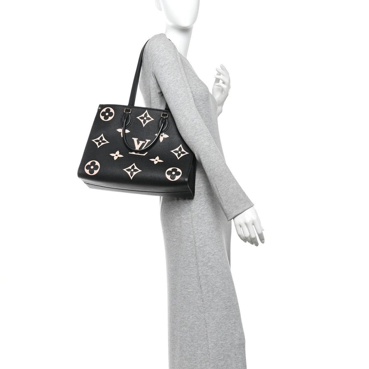Empreinte Monogram Giant Onthego MM Black Beige
