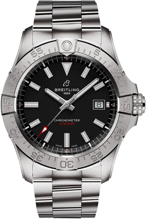 Breitling Avenger Automatic 42 Black Index Dial Men's Watch A17328101B1A1