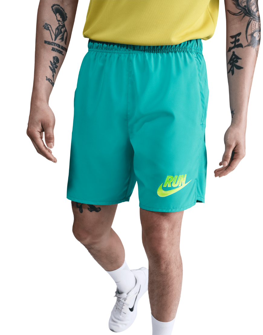 Men's Dri-FIT 7" Unlined Challenger Run Energy Shorts :Dusty Cactus