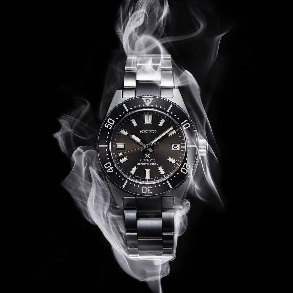 Seiko Prospex 1965 Modern Re Interpretation Automatic Black Dial Silver Steel Strap Watch For Men - SPB143J1