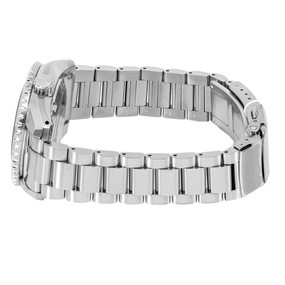 Seiko Prosprex Dark Depths GMT Automatic Black Dial Silver Steel Strap Watch For Men - SPB383J1