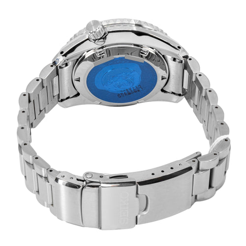Seiko Prospex Limited Edition Automatic GMT Glacier Blue Dial Silver Steel Strap Watch For Men - SPB385J1