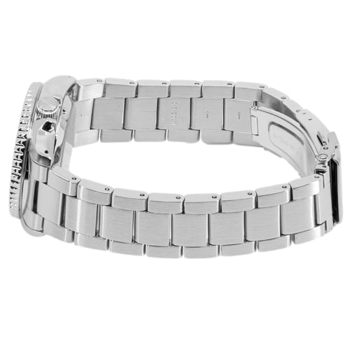 Seiko 5 Sports SKX Automatic Black Dial Silver Steel Strap Watch For Men - SRPK29K1