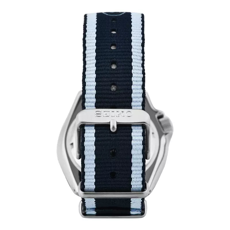 Seiko 5 Sports Honda Super Cub Limited Edition Blue Dial Two Tone NATO Strap Watch For Men - SRPK37K1
