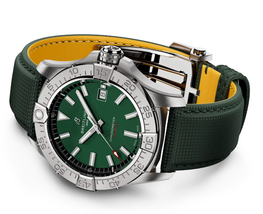 Breitling Avenger Automatic 42 Green Dial & Strap Men's Watch A17328101L1X1