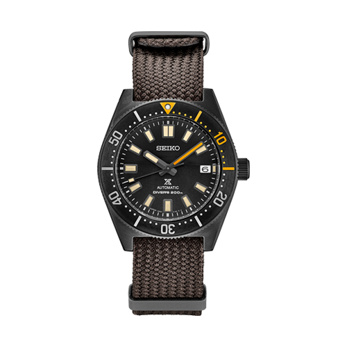 Seiko Prospex Black Series 1965 Limited Edition Black Dial Brown NATO Strap Watch For Men - SPB253J1