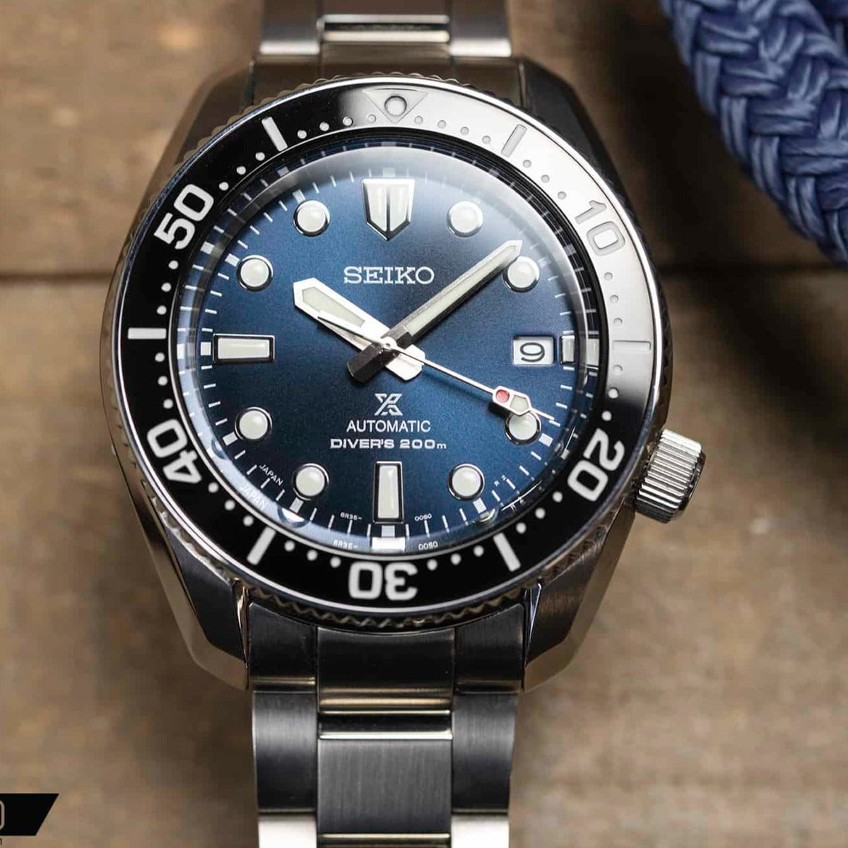 Seiko Prospex Sea Automatic Diver Green Dial Silver Steel Strap Watch For Men - SPB187J1