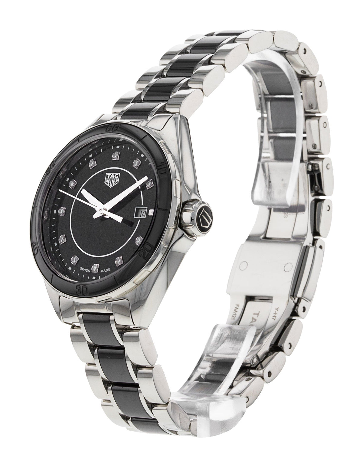Tag Heuer Formula 1 Diamonds Black Dial Two Tone Steel Strap Watch for Women - WBJ141AB.BA0973