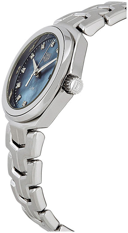 Tag Heuer Link Quartz Diamonds Blue Mother of Pearl Dial Silver Steel Strap Watch for Women - WBC1313.BA0600
