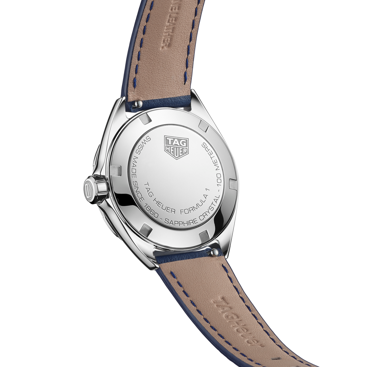 Tag Heuer Formula 1 Quartz Blue Dial Blue Leather Strap Watch for Women - WBJ1412.FC8233