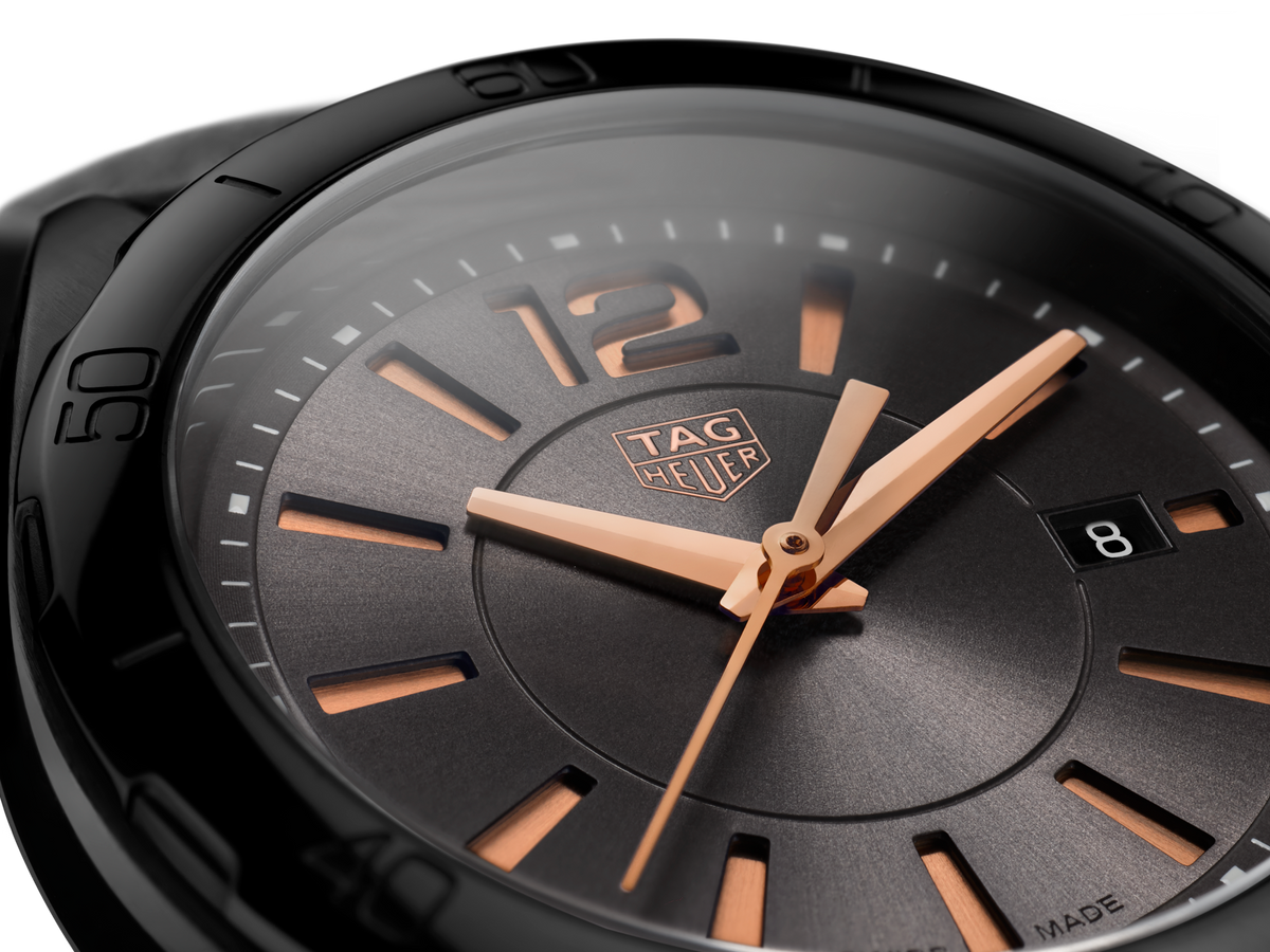 Tag Heuer Formula 1 Quartz Black Dial Black Leather Strap Watch for Women - WBJ1414.FC8234