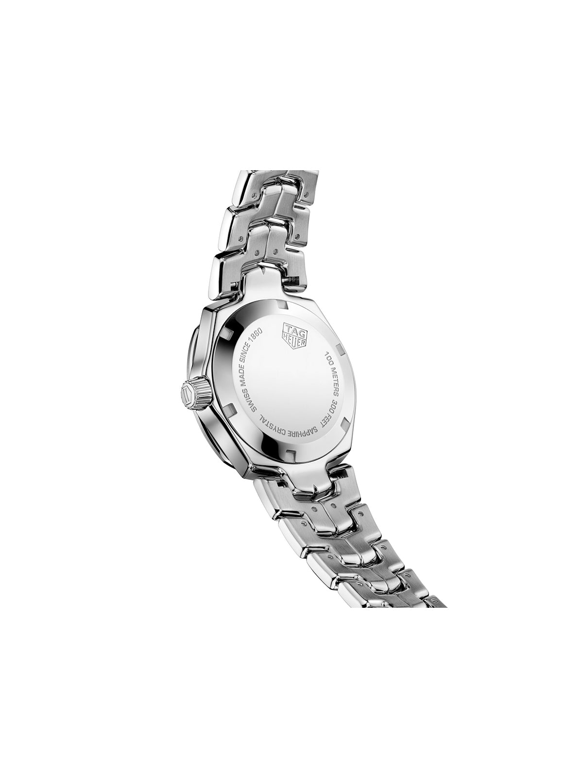 Tag Heuer Link Quartz Diamonds Blue Mother of Pearl Dial Silver Steel Strap Watch for Women - WBC1313.BA0600
