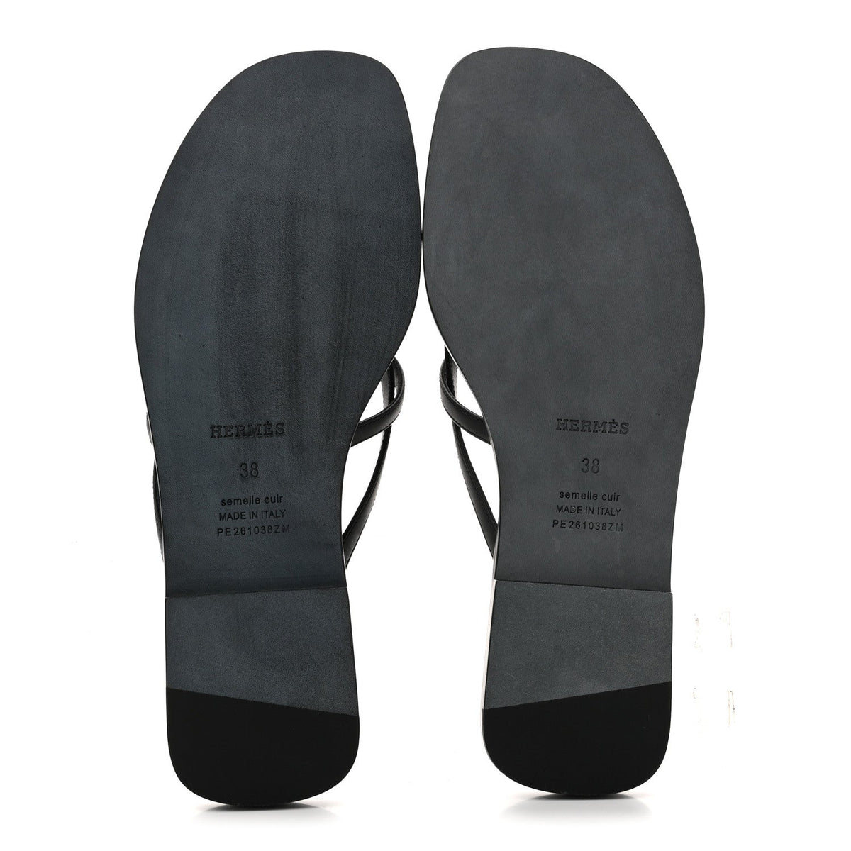 Calfskin Miss Sandals 38 Black