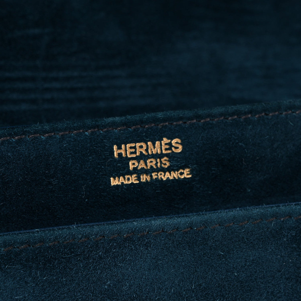 Veau Doblis Verrou Clutch Bleu Ocean