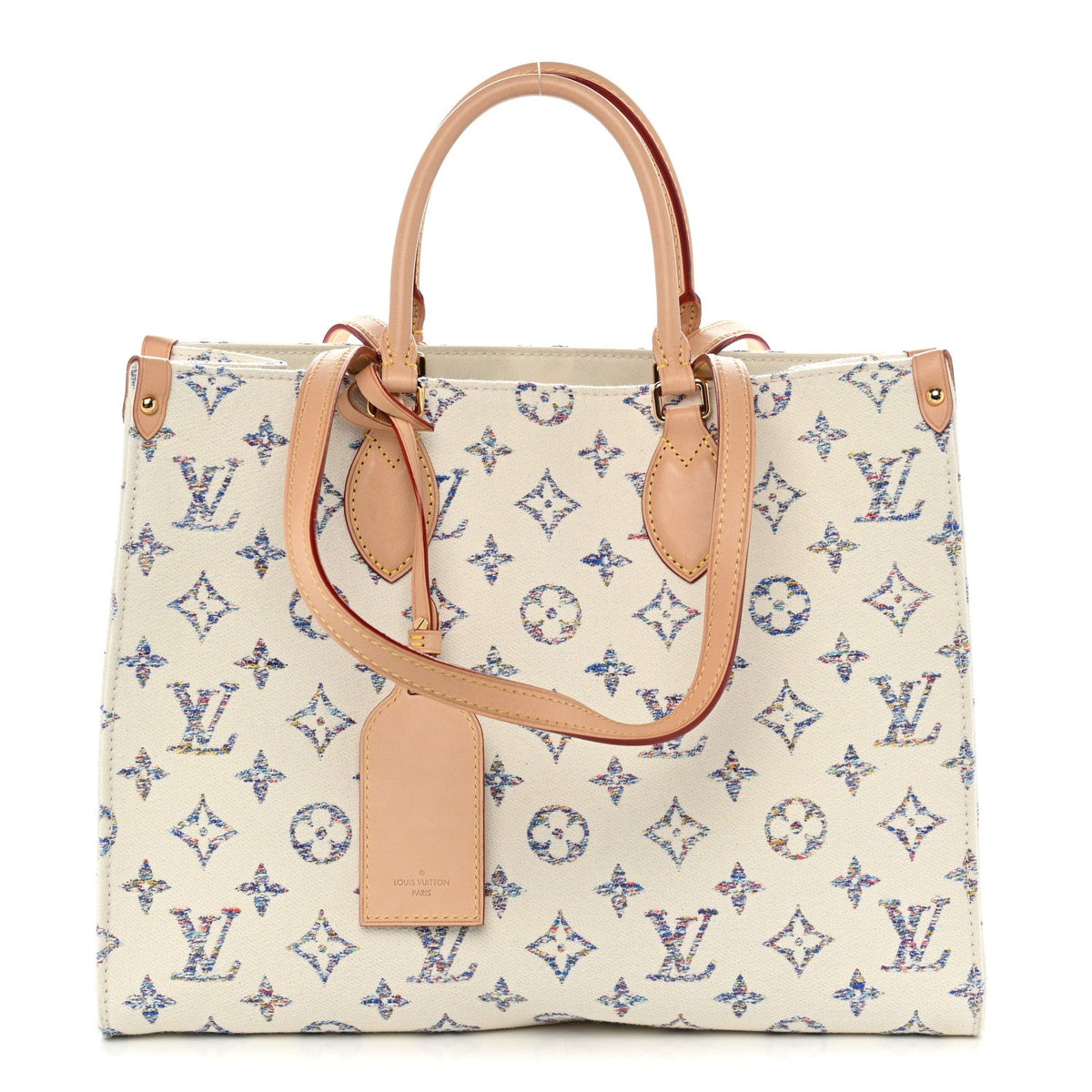 Monogram Jacquard Nautical Onthego MM Multicolor Beige