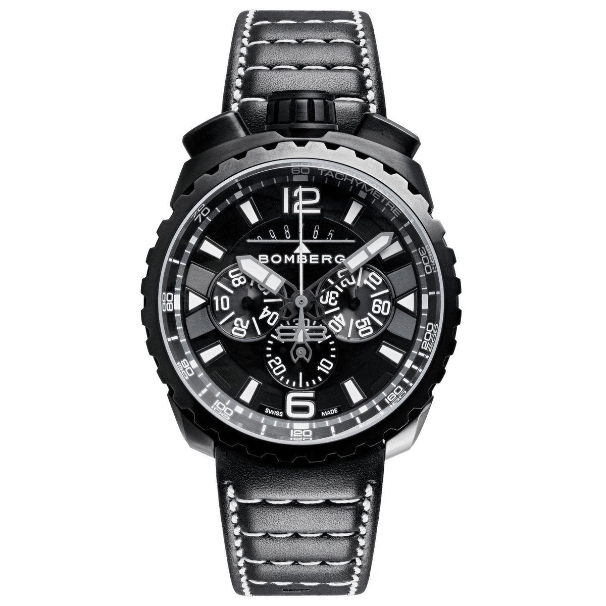 Bomberg Chronograph Watch BOLT-68 Black PVD
