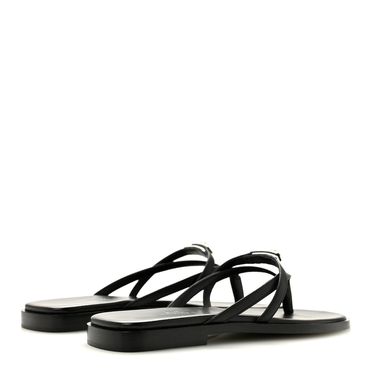 Calfskin Miss Sandals Black