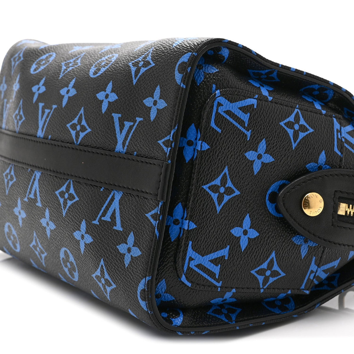 Colored Monogram Speedy Amazon PM Blue Black