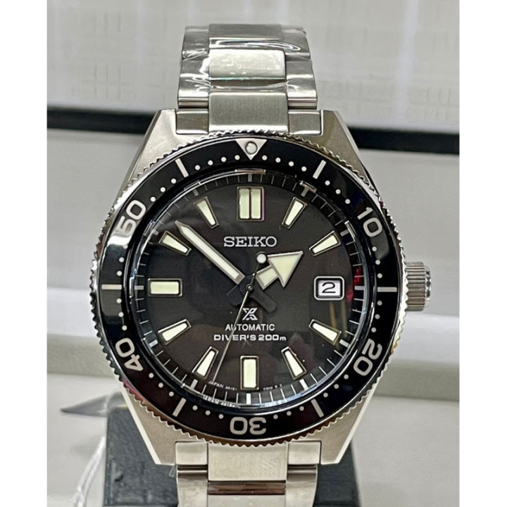 Seiko Prospex Automatic Diver Black Dial Silver Steel Strap Watch For Men - SPB051J1