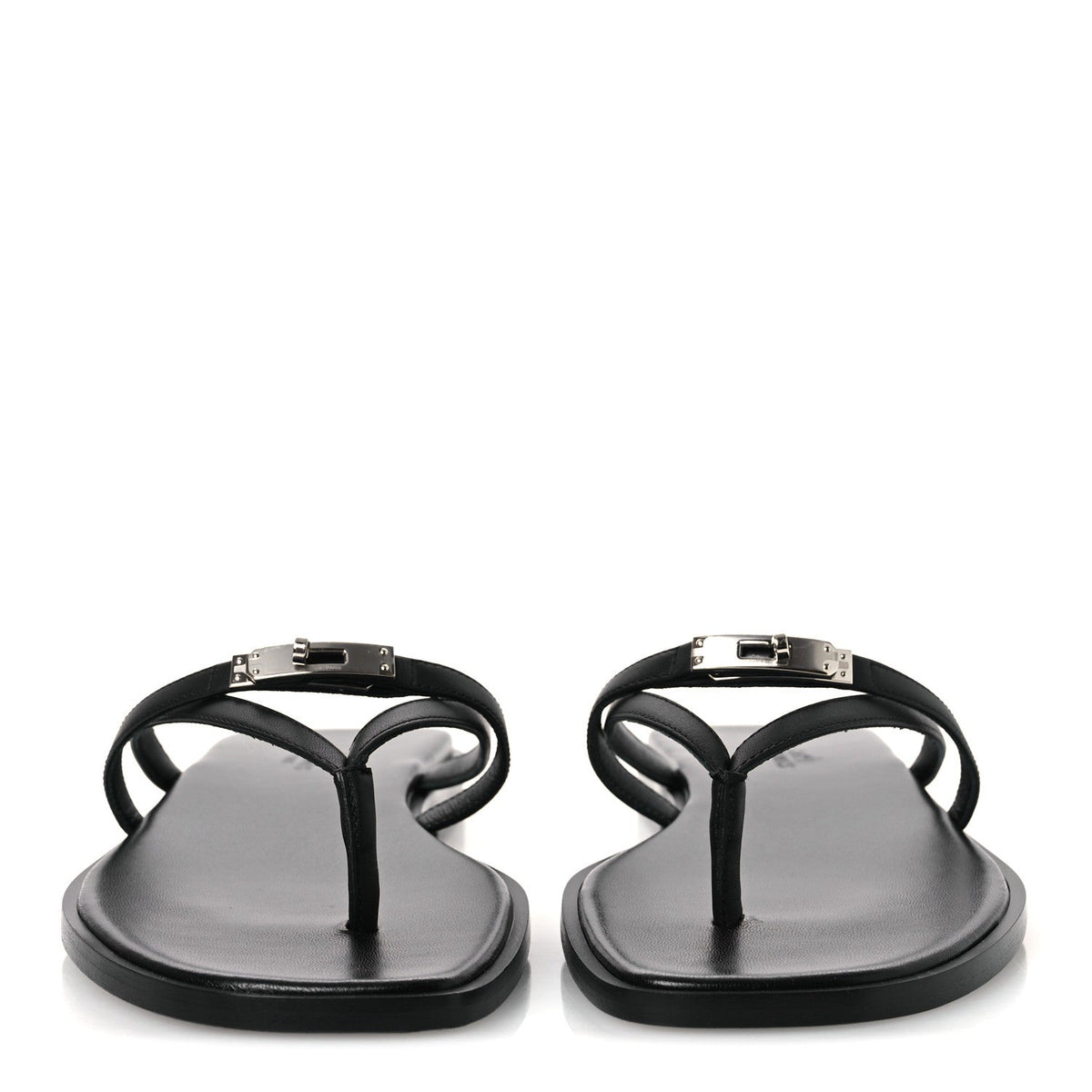 Calfskin Miss Sandals 39 Black