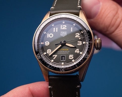 Tag Heuer Autavia Olive Green Dial Watch for Men - WBE5190.FC8268