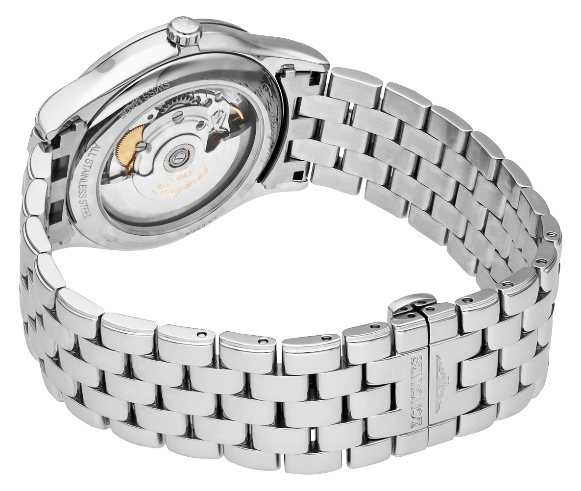 Longines Flagship Automatic Stainless Steel White Dial Day/Date Mens Watch L4.899.4.21.6