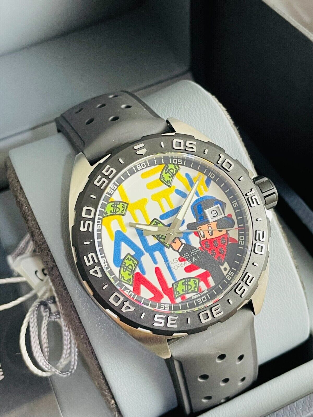 Tag Heuer Formula 1 Alec Monopoly White Dial Watch for Men - WAZ1119.FT8023