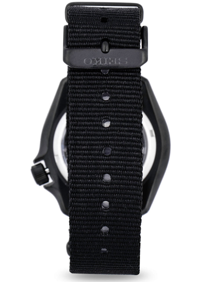 Seiko 5 Sports Automatic Black Dial Black NATO Strap Watch For Men - SRPD79K1