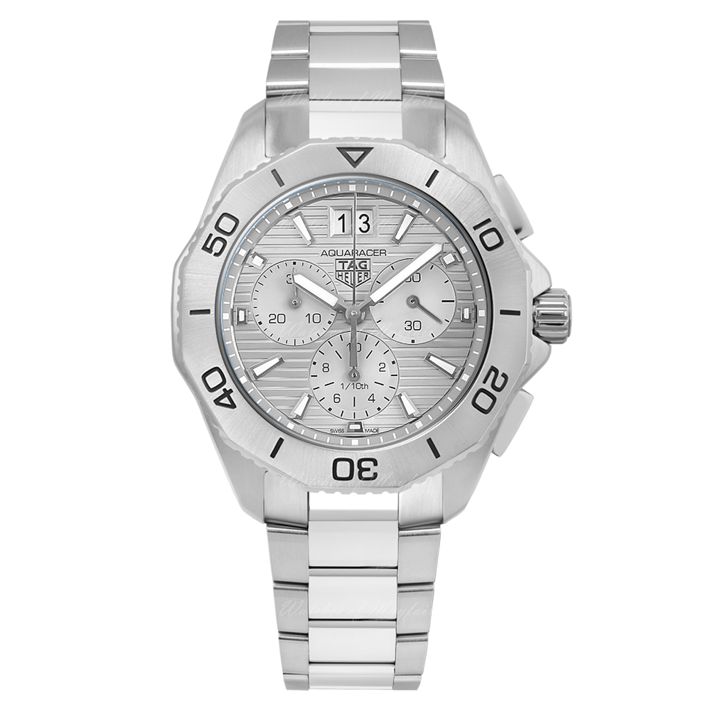 Tag Heuer Aquaracer Professional 200 Date White Dial Silver Steel Strap Watch for Men - CBP1111.BA0627