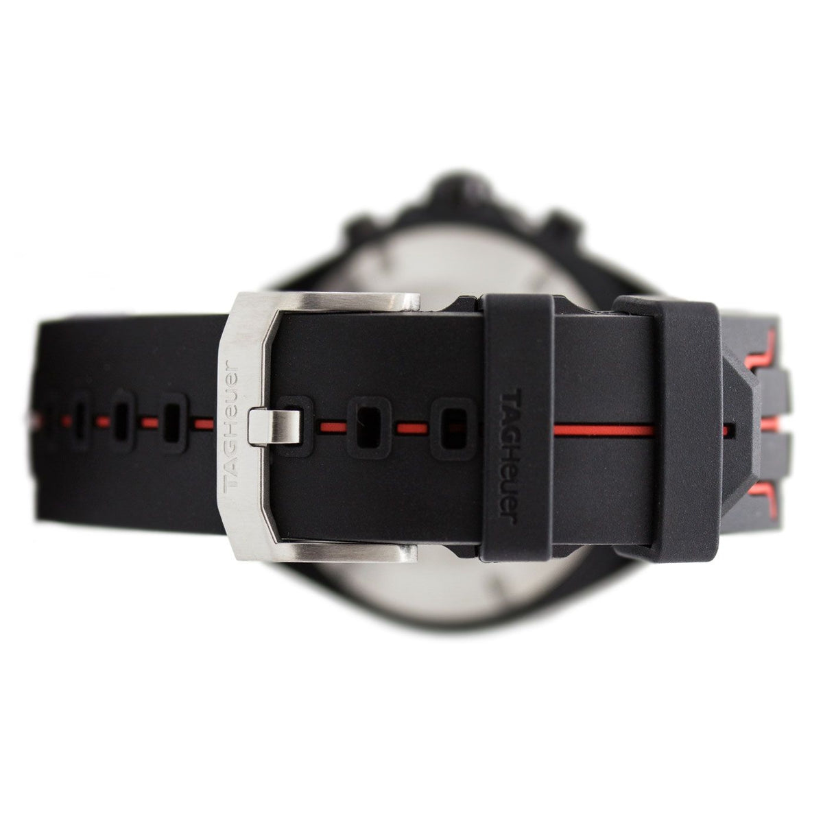 Tag Heuer Formula 1 Manchester United Limited Edition Black Dial Black & Red Rubber Strap Watch for Men - CAZ101J.FT8027
