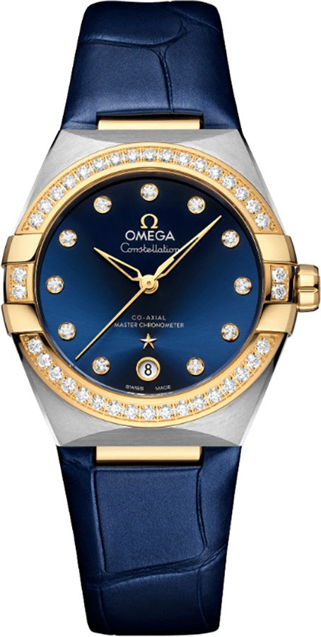 Omega Constellation 18k Yellow Gold & Steel Women's Watch 131.28.36.20.53.001