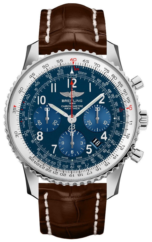Breitling Navitimer 01 43 Blue Dial Chronograph Men's Watch AB0121C4/C920-739P