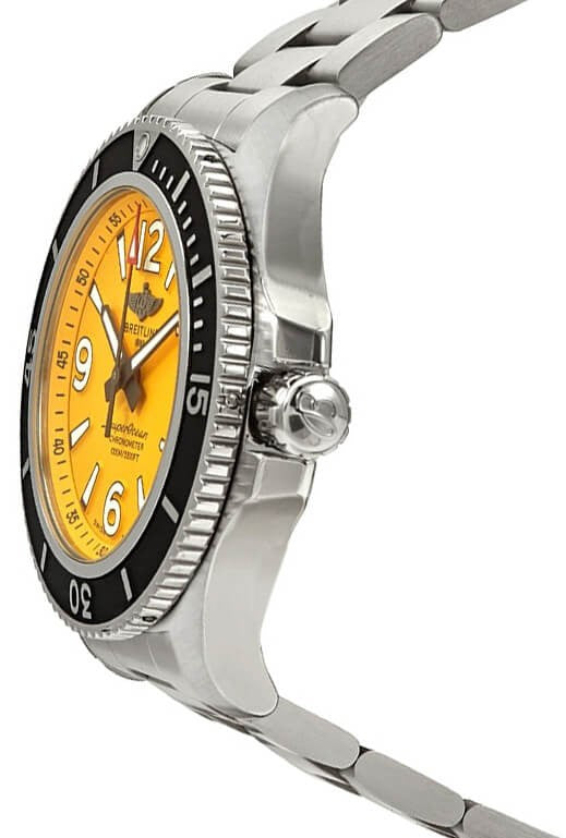 Breitling Superocean Automatic 44 Yellow Dial Men's Watch A17367021I1A1