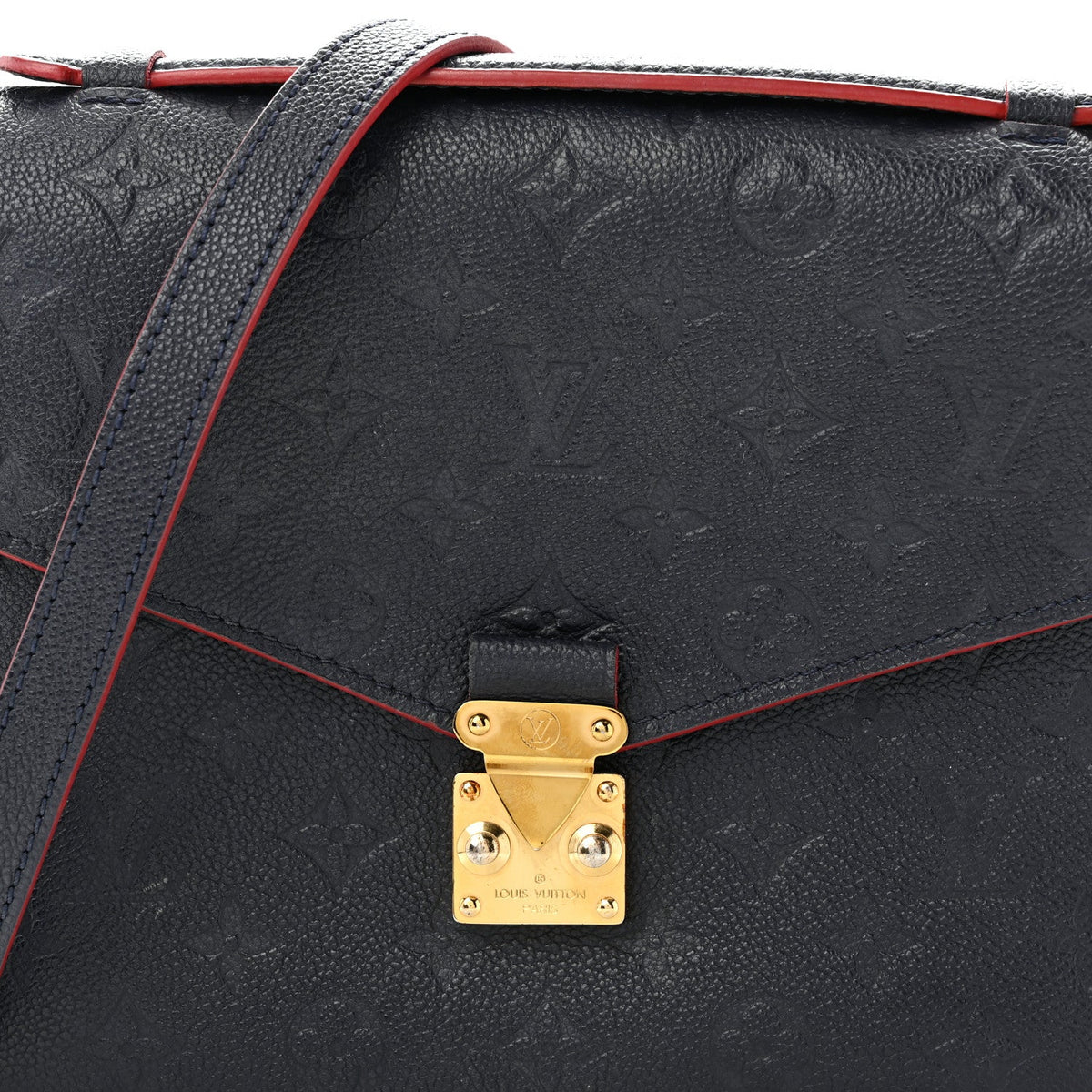 Empreinte Pochette Metis  Marine Rouge